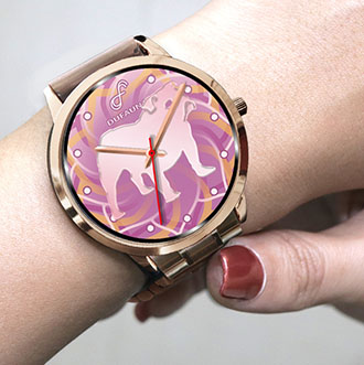  DuFauna Designs - English Bulldog Collection: Body Silhouette Watches
