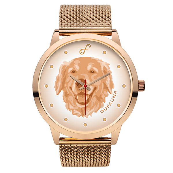 DuFauna Designs - Golden Retriever Rose Gold