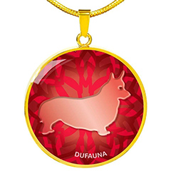  DuFauna Designs - Corgi Silhouette Necklaces