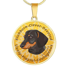  DuFauna Designs - Dachshund Collection: Characteristics Necklaces