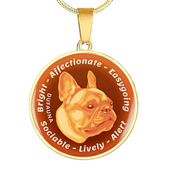  DuFauna Designs - French Bulldog Collection: Characteristics Necklaces