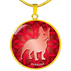  DuFauna Designs - French Bulldog Silhouette Necklaces