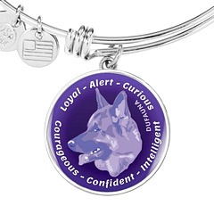 DuFauna Designs - German Shepherd Collection: Characteristics Bracelets