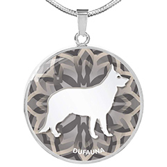  DuFauna Designs - German Shepherd Silhouette Necklaces