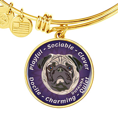  DuFauna Designs - Pug Collection: Characteristics Bracelets