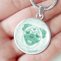  DuFauna Designs - Pug Portrait Necklaces