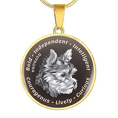  DuFauna Designs - Yorkie (Yorkshire Terrier) Collection: Characteristics Necklaces