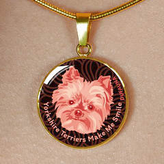  DuFauna Designs - Yorkie (Yorkshire Terrier) Collection: Smiles Necklaces